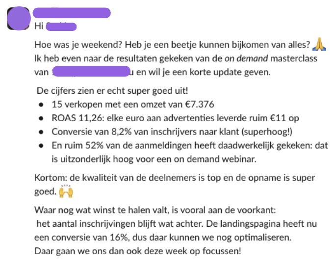 Slack bericht 6